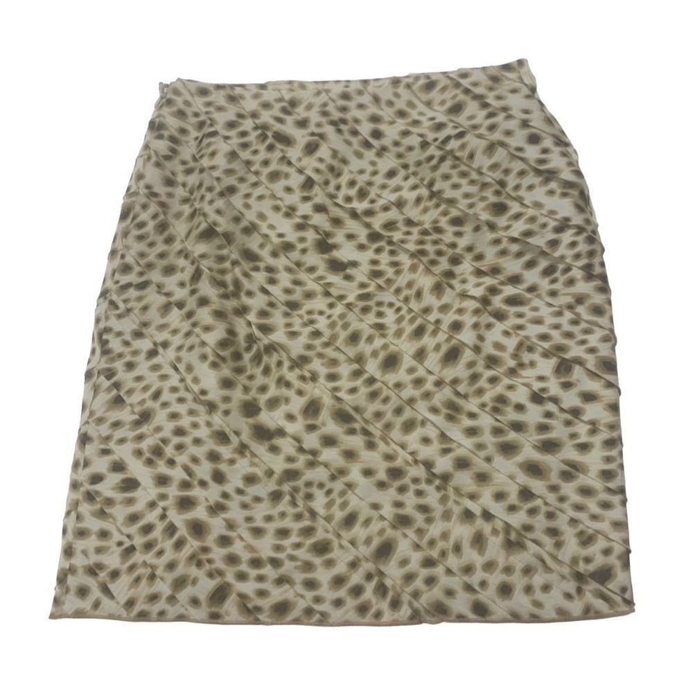 Cheetah Patterned Ruffled Skirt